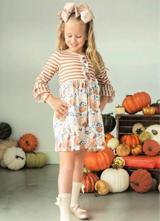 Ivory Stripes Pumpkin