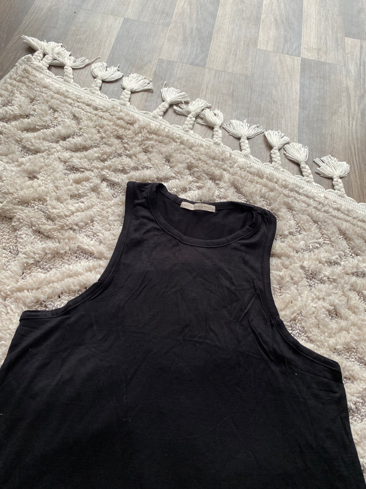 Black Flowy Tank