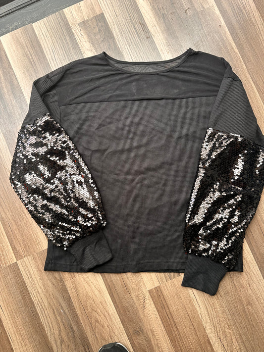 Black Sequin Thermal