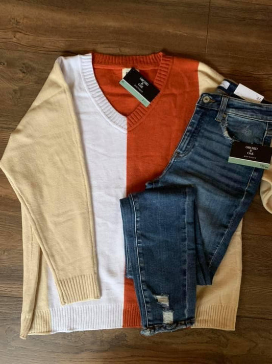 Color Block Sweater