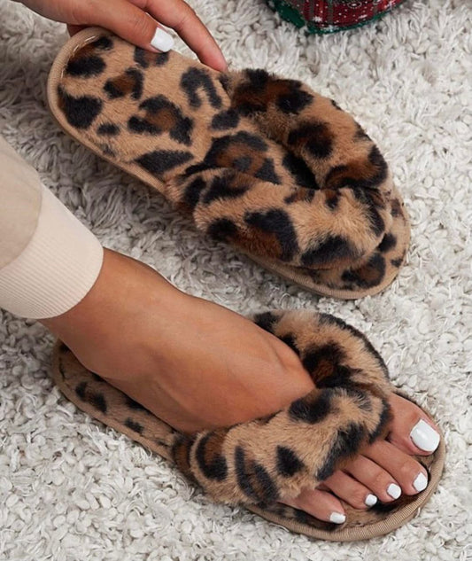 Cheetah Slippers