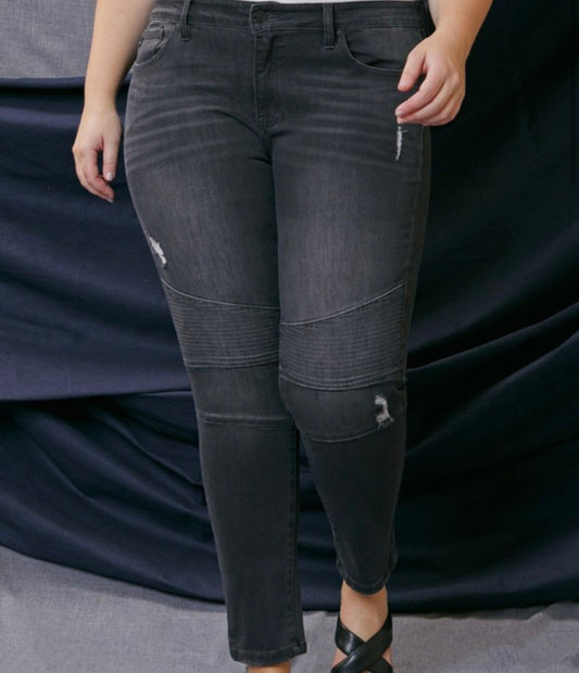 Black - Faded wash jeans