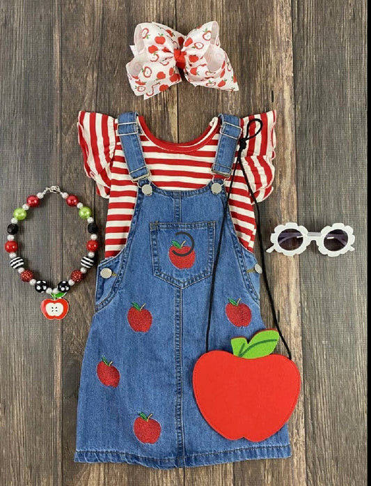 Apple Overall Dress